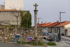 Imagen de las obras del Cruceiro de Labañou