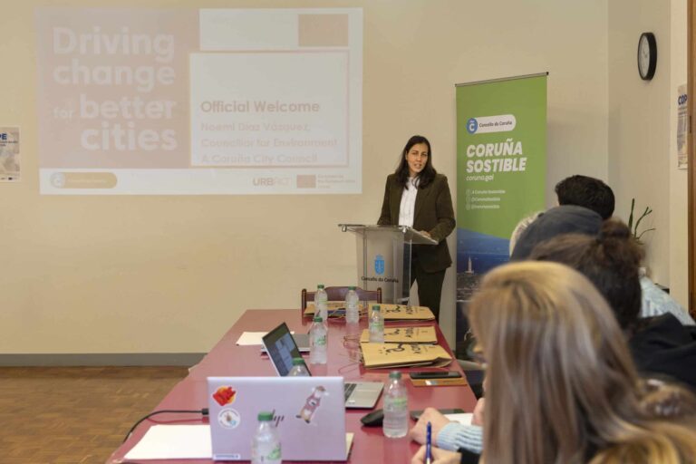 Noemi Diaz, concejala de Medio Ambiente, en la primera jornada del Urbact Cope