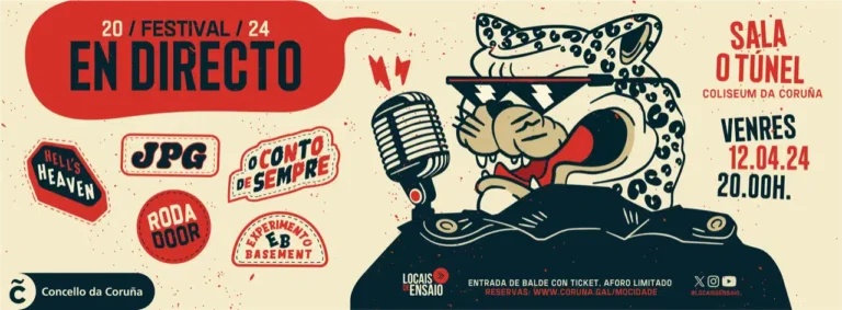 Cartel del Festival En Directo de la Sala O Tunel de este viernes