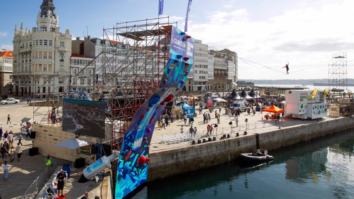 Escalada sobre el mar y parkour en A Coruña este fin de semana con Graviteo